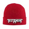 Testament Band Beanie Hat For Men Women Heavy Metal Band Winter Warm Skull Knitting Hat Cap