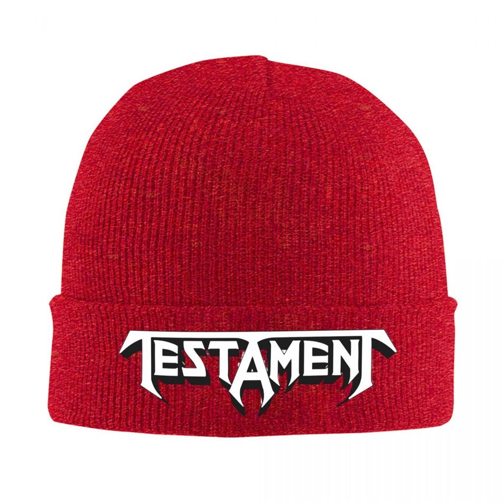 Testament Band Beanie Hat For Men Women Heavy Metal Band Winter Warm Skull Knitting Hat Cap