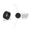 10mm Black Circle Woven Mesh Rings High Quality Stainless Steel Flexible Wedding Band Ring For Men Jewelry