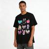 Cute Rabbit Bow Print Top School Style Apple Book Graphic T-Shirt Pure cotton T-shirt