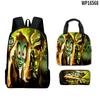 Hip Hop Beliebt Seltsam Lustig Zoonomaly 3D Gedruckt 3 Stück/Set Schüler Rucksäcke Laptop Tagesrucksack Rucksack Brottasche Federmäppchen