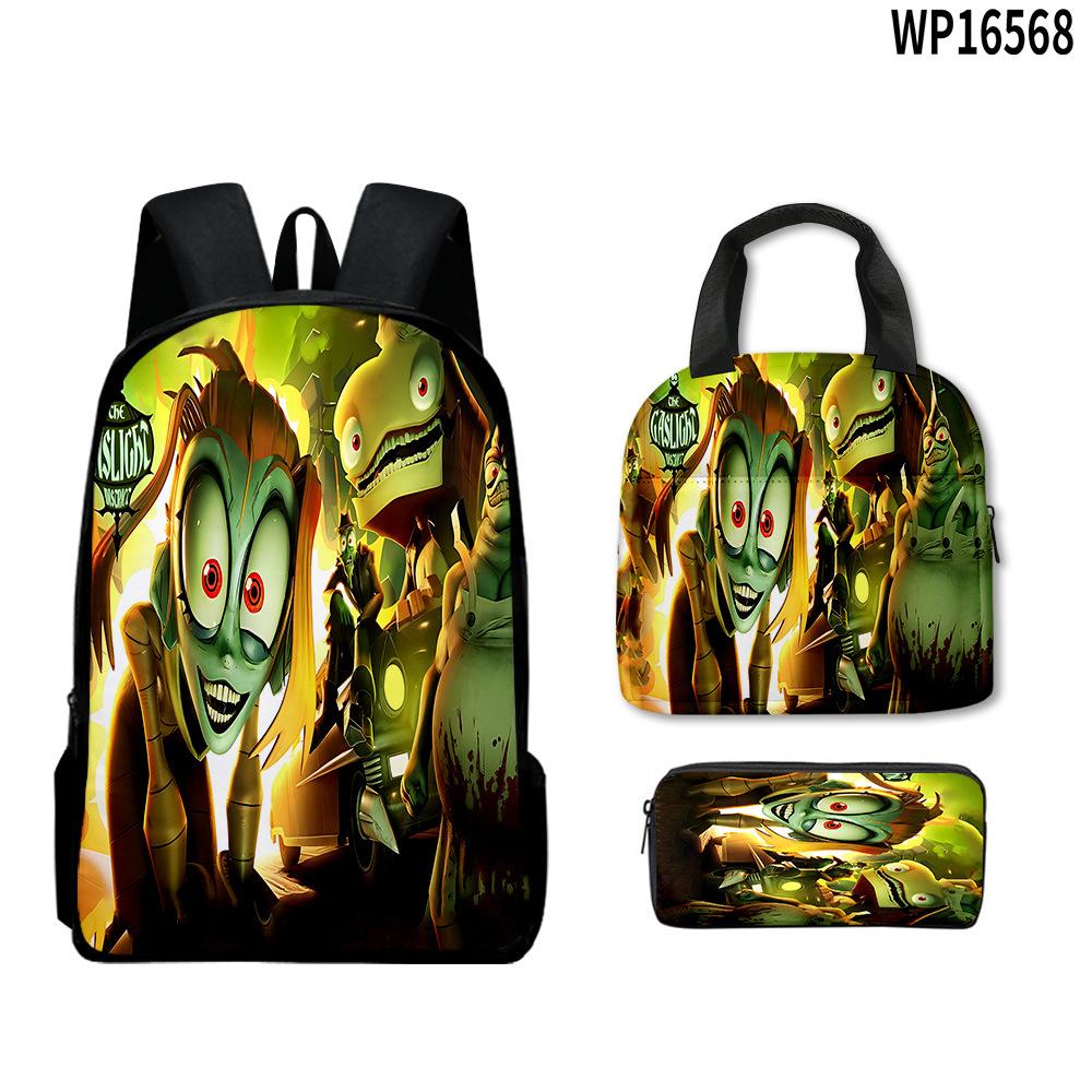 Hip Hop Beliebt Seltsam Lustig Zoonomaly 3D Gedruckt 3 Stück/Set Schüler Rucksäcke Laptop Tagesrucksack Rucksack Brottasche Federmäppchen