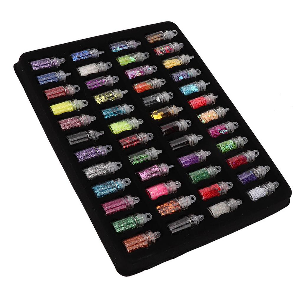 48 bouteilles de poudre de paillettes Flash, outil de fabrication de moules époxy pour décoration de bijoux à faire soi-même