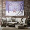 Deer Forest Tapestry Woodland Wall Hanging Nature Landscape Home Decor Bohemian Room Aesthetic Gift Vintage Cottagecore Tapestry