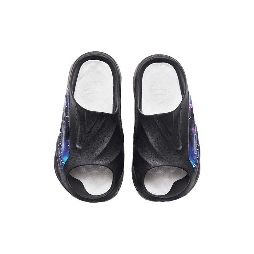 Anta Nitrogen Bubble Comfortable Quiet Slide Slippers Men's Black Purple 912331801-3