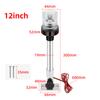 Marine Boat LED Navigation Light Fold Down Anchor Light 360 Degree Sailing Signal Light For Yacht Marine Boat Lamp 12~24V