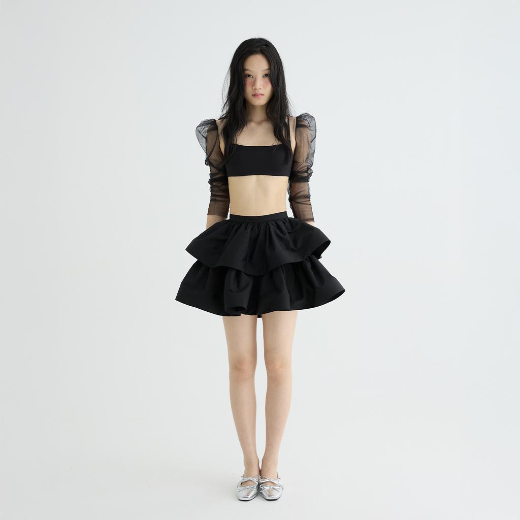 Leobyui Daisy Skirt Black