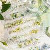 Journamm 20 Stück/Packung Spitze Blume Schmetterling Lang PET-Aufkleber DIY Collage Zubehör Kreative Dekoration Schreibwaren Ästhetische Aufkleber