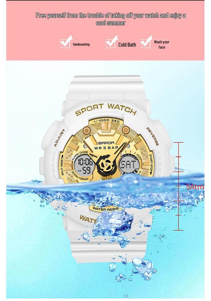Sanda Original Unisex Wasserdichte Sportuhr - Multifunktionales und Stilvolles Design