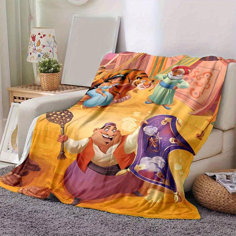 1 Stück Cartoon Magischer Teppich Decke, Weiche Überwurfdecke für Bett Couch Sofa