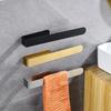 Self-adhesive Towel Rack Single Rod Bath Towel Hanger Rustproof Tissue Holder  Bathroom