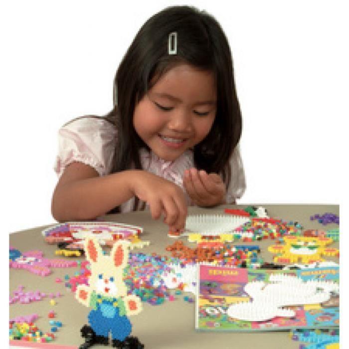 Sachet de perles à repasser - HAMA - 3000 perles midi colorées - Blanc - Pour enfants dès 5 ans