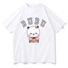 Kawaii Bubu Dudu Panda Bear T-shirts Short Sleeve Summer Women Tee-shirt Cartoon Graphic Printing Tshirts Casual Girls Tees