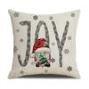 Simple and Versatile Christmas Decorative Pillow Letter Print Pillow Gray Set Sofa Pillow Cover