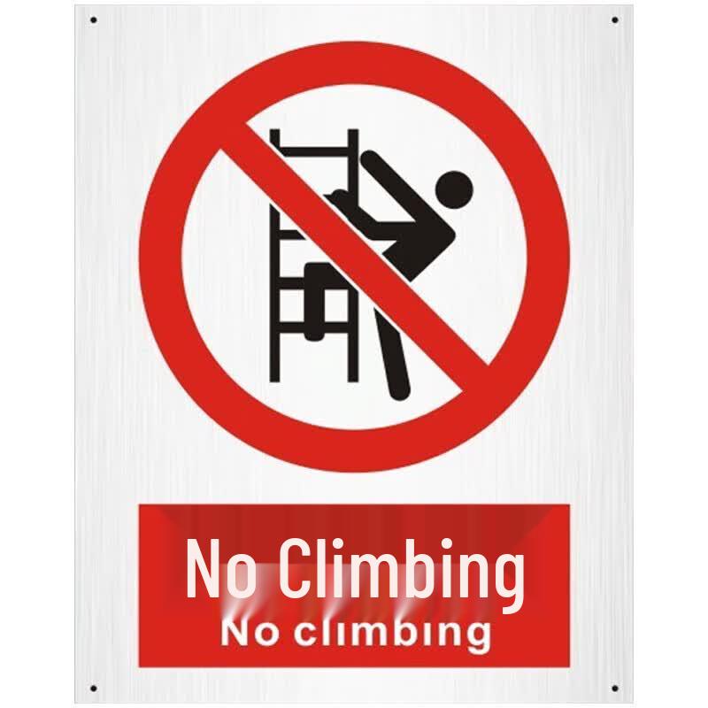 Bilingual Outdoor Aluminum Safety Warning Signs