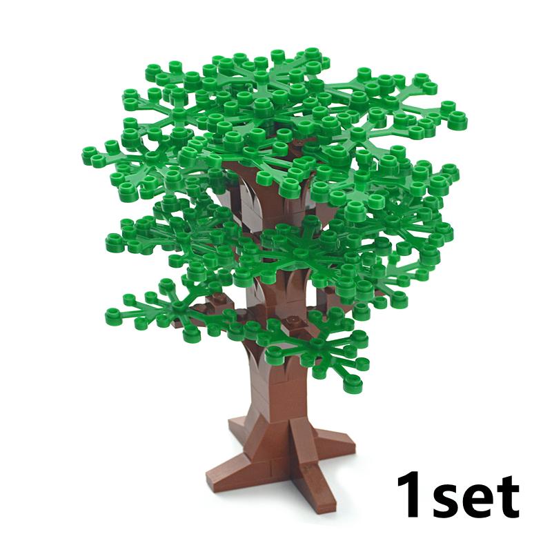 City Friend Accessories MOC Building Blocks Plant Bush Tree Flower Grass DIY House Parts Creative Bricks 3471 30176 32607 Toys