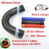 Universal ID30-100mm Silicone Flexible Hose Air Intake Pipe Length 400-700mm Radiator Tube High Pressure Temperature 2 Clamps