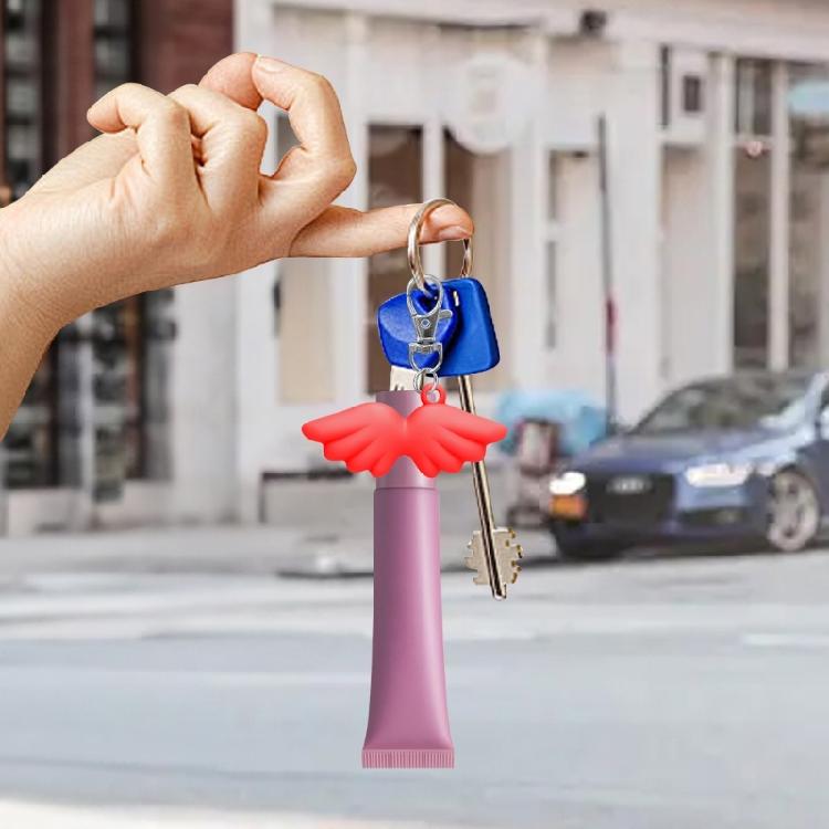 Lip Balm Holder Caps with Keychain Replacement Cover Suitable for Busy Women and Girls Seeking Both Style and Utility
