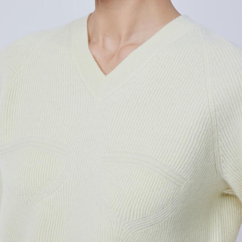 JNBY Women's V-Neck Wool Cashmere Blend Pullover