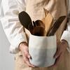Ceramic Kitchen Utensils Holder for Countertop Ceramic Flatware Storage Organizer Kitchenware Tool Forks Spoons Storage Jar