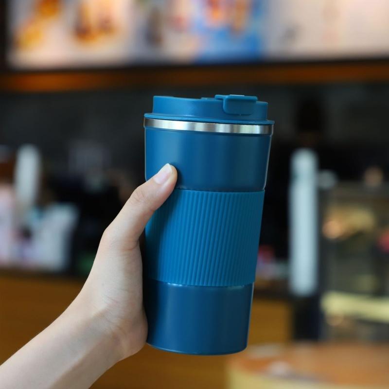 510ML Stainless Steel Coffee Cup Car Vacuum Flask Hot/Cold Drinks Travel Insulated Cup Travel Household Sports Drinking Utensil