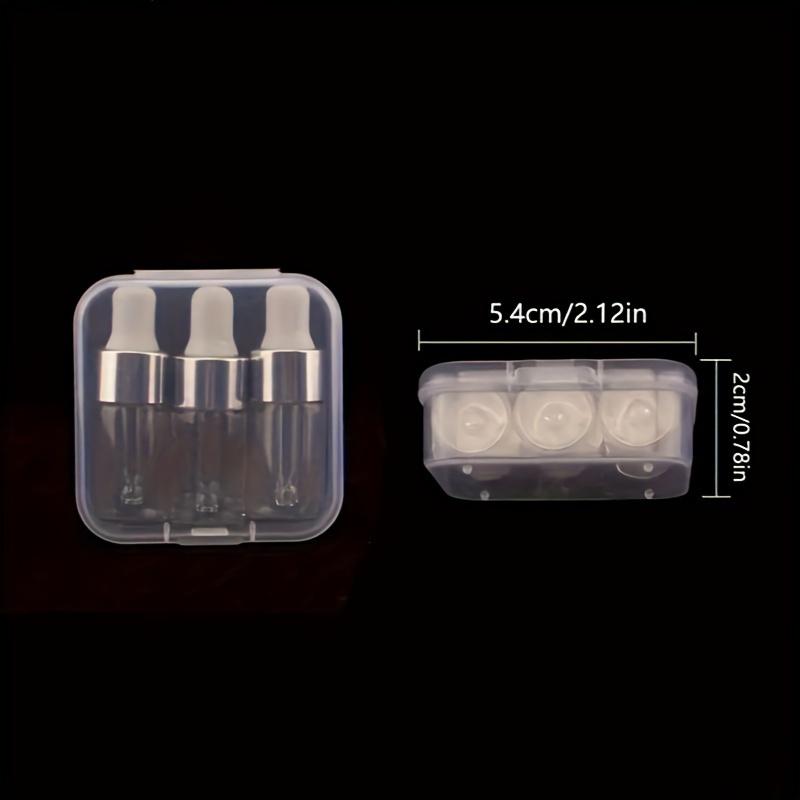 0,1 uncji Mini butelka z kroplomierzem Puste fiolki na olejki eteryczne Podróżne przenośne wielokrotnego napełniania DIY Pojemnik na próbki kosmetyków Płynne perfumy Oczy