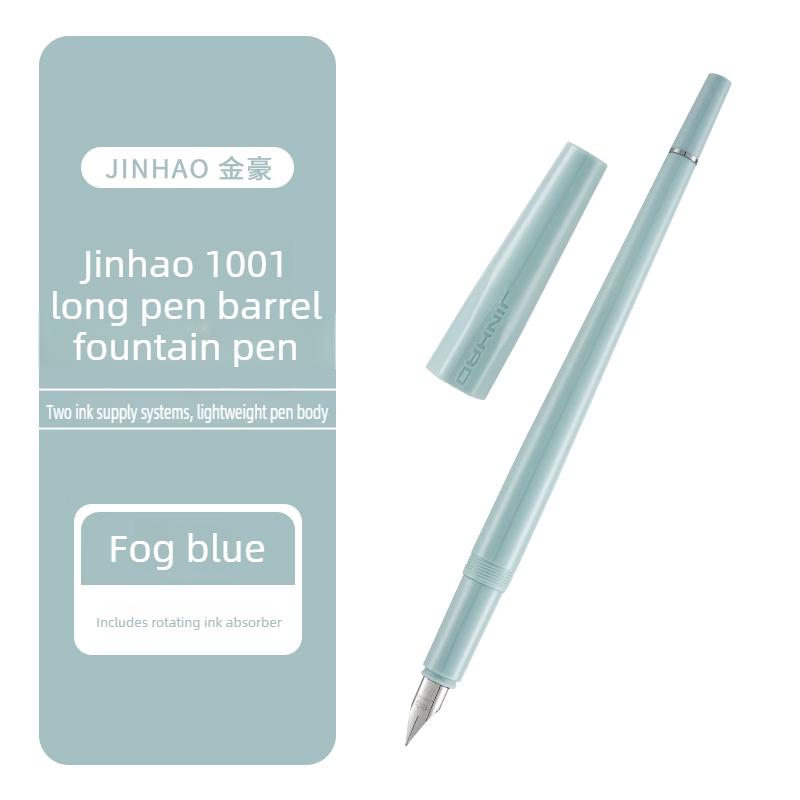 

JINHAO 1001 Slender Long-barrel Fountain Pen Hand-drawing for Students and Children Practicing Stationery School Office Supplies (as the picture,03)