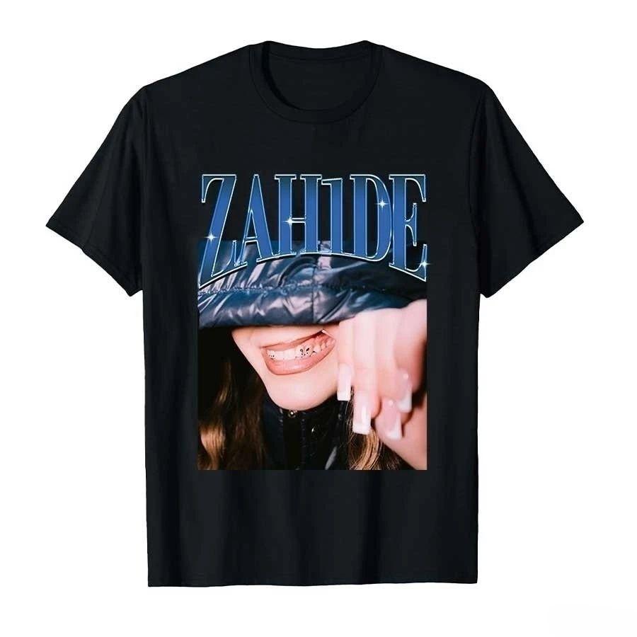 Y2k Fashion Tops 202526 Zahide Merch Printed CottonTshirt Hiphop Streetwear Oversized Tops Breathable Casual Loose T Shirts