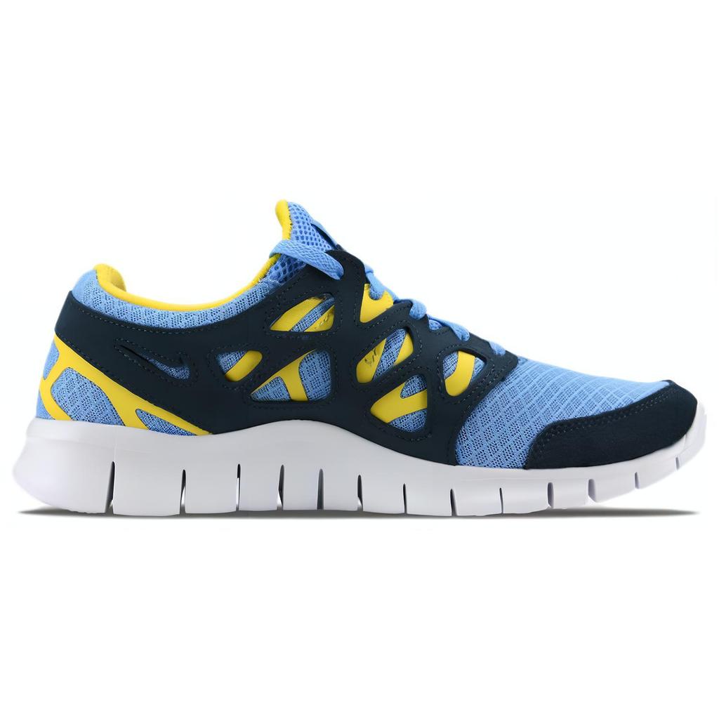New Nike Free Run 2 University Blue Navy Yellow Strike 537732-408