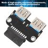 Plug and Play USB Extension Adapter Dual Port Dual USB 3.0 Port Adapter  Internal Expansion