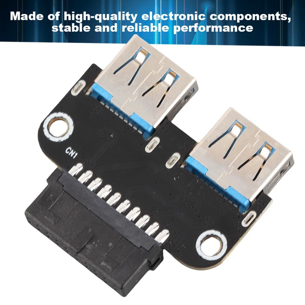 Plug and Play USB Extension Adapter Dual Port Dual USB 3.0 Port Adapter Internal Expansion