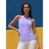 CHARMLEAKS Workout Tank Tops for Women Seamless Full Length Gym Tops Athletic Yoga Top Built In Bra