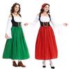Medieval Farm Maid Outfit Munich Oktoberfest Dress Halloween Parent Child Adult Performance Costume