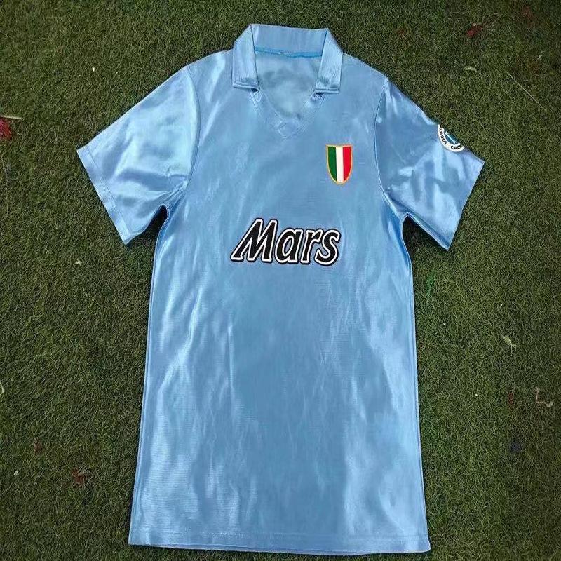 Tricou Napoli 1988-89 versiune retro Nr. 10 Maradona 90-91 tricou clasic de fotbal cu mânecă scurtă