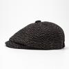 Beret Men's Autumn Winter Thick Warm Twill Retro Forward Cap British Cap Paintsman's Cap