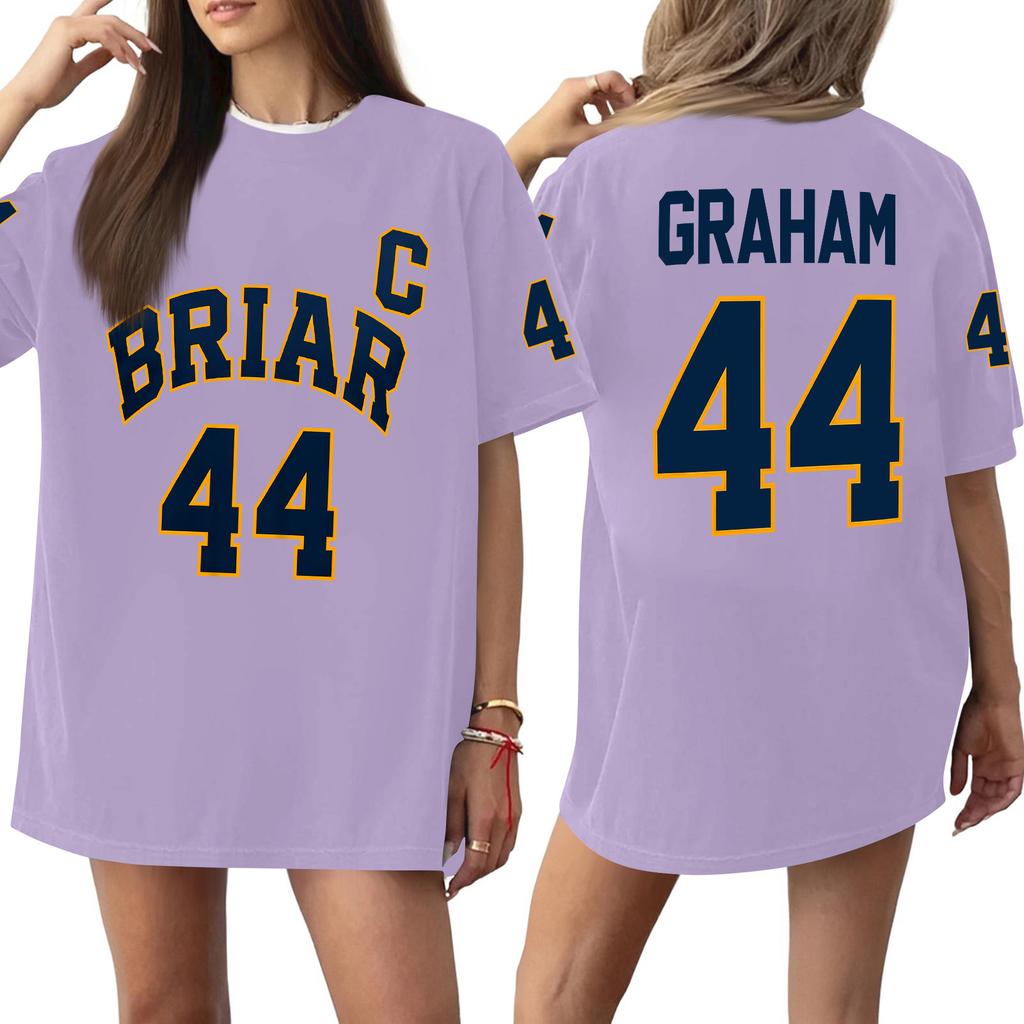 Women's Casual Short Sleeve T-Shirt Letter Print Loose Fit Crew Neck Oversized Tee Top for Everyday Wear