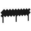 VidaXL Tête de lit Noir 196x3x80,5 cm Bois massif de pin 819244