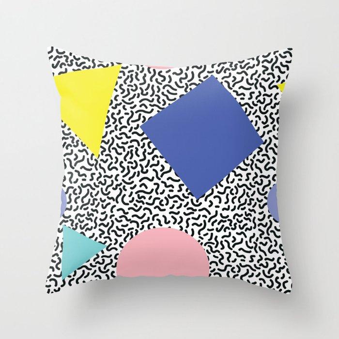 Mint Pink Throw Pillow Case Memphis Inspired Pattern Check Cushion Covers for Home Sofa Chair Decorative Pillowcases