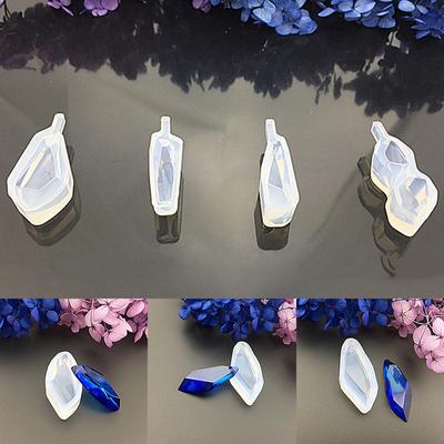 Crystal Stone Silicone Molds Epoxy Resin Mould For DIY Earrings Necklace Pendant Charms Jewelry Making Findings Tools Supplies