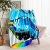 1 pezzo Coperta Tayo il Piccolo Autobus Design Stampato, Coperta Leggera per Divano, Letto - Morbida e Calda, Regalo per Tutte le Stagioni come Natale, Halloween