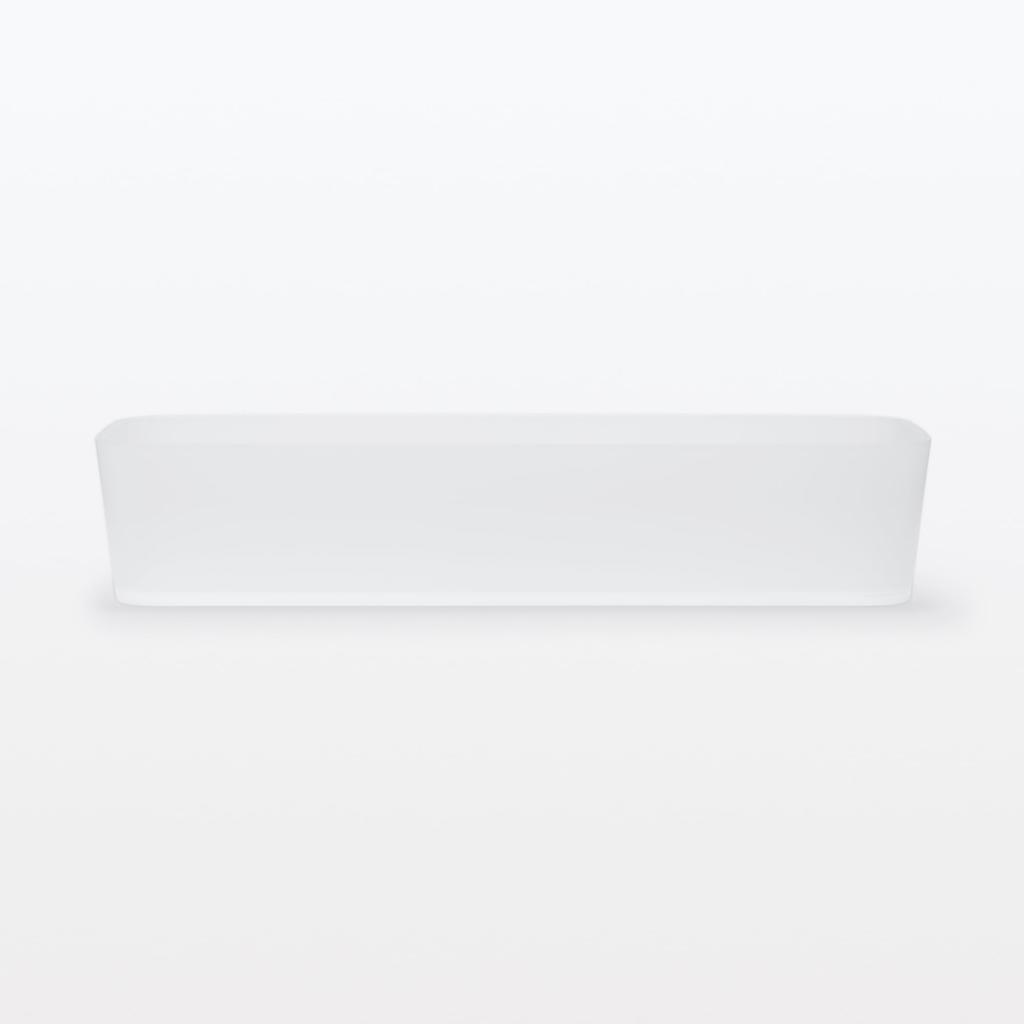 MUJI Polypropylene Organizer Box X X Clothing Storage Box 2, Semi-Transparent, 8.5 25.5 5cm, MCC11A2S, Case,