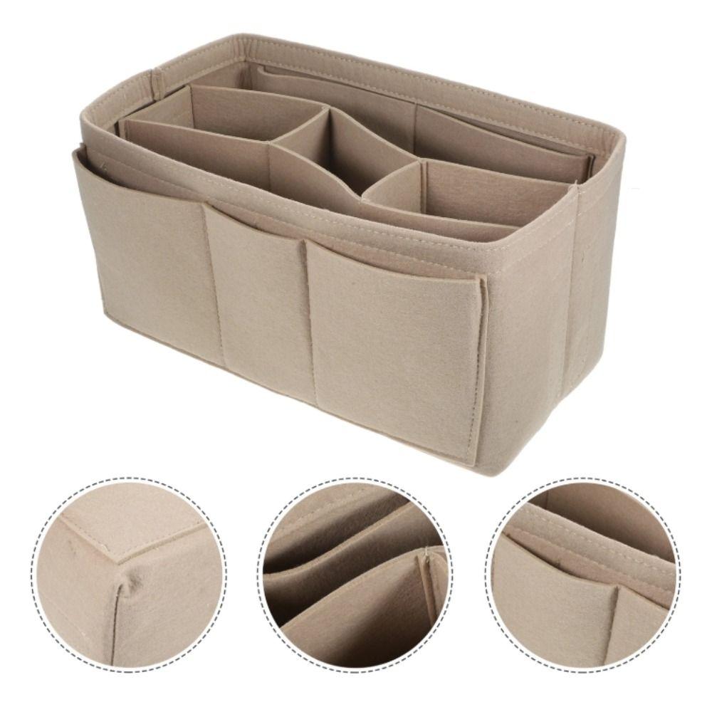 Lightweight Travel Tote Bag Divider Zipper Closure Storage Pouch Toiletry Container  Daily Storage