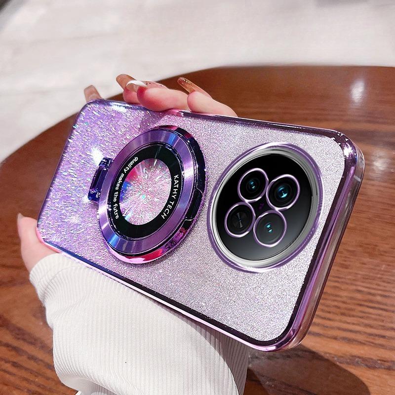 Luxusní třpytivý gradientní pouzdro se stojánkem pro Redmi Note14Pro 14 14ProPlus 13Pro 14C 13C 12 10C A5 Měkký kryt pro POCO X6 F7 X7Pro Pouzdro