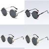 Elegant Polarized Vintage Round Steampunk Sunglasses With Superior Uv Protection