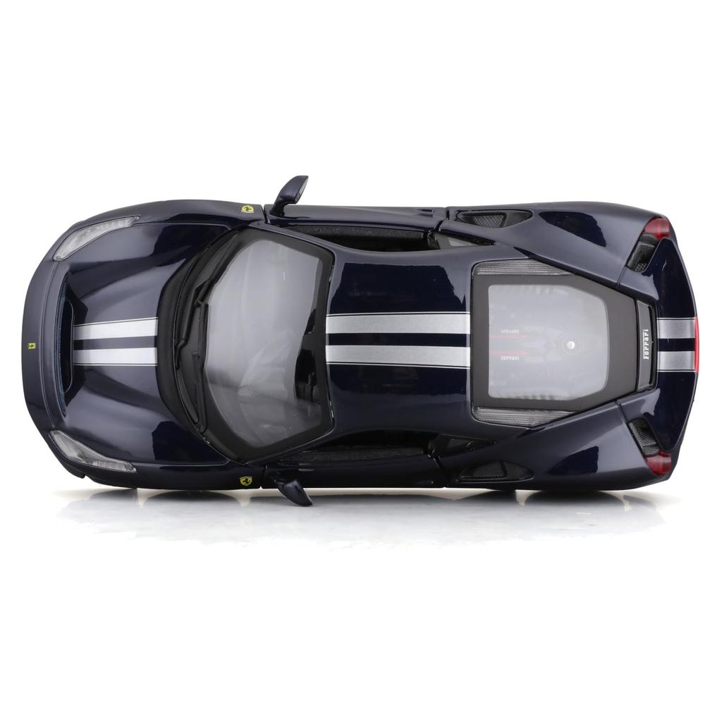 Bburago Ferrari 488 Pista Blue Diecast Miniature Finished Model BU 1/24 / Car, 18-26026