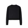 Anta Champion All-Weather Series Solid Color Round Neck Comfortable Breathable Versatile Short Sports Sweatshirt Women sweatshirt Black 162510706-2