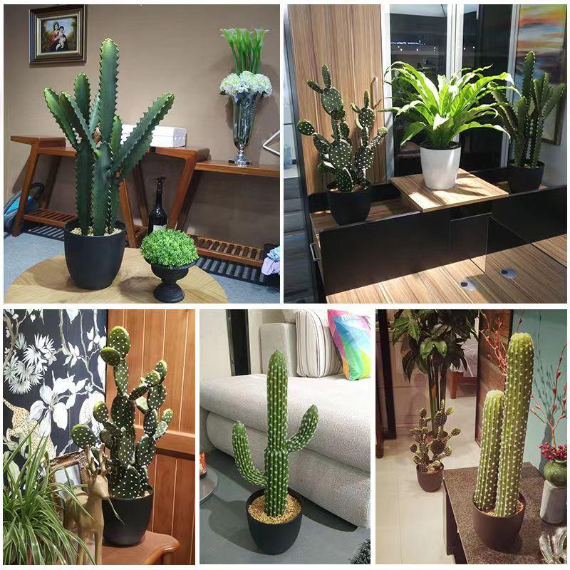 Artificial Cactus Fake Big Cactus Plants Faux Cacti Saguaro for Indoor Outdoor Home Office Shop Garden Decoration