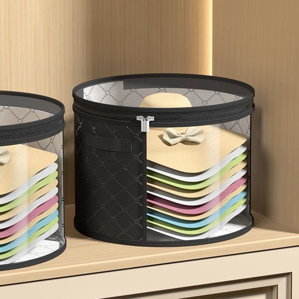Universal Hat Storage Bucket Clear Window Hat Storage Case Hat OrganizerCloset Organization