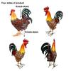 Elegante Scultura di Gallo in Metallo Per Giardino e Decorazione della Casa Ornamenti per Prato sul Retro Con Finitura Resistente alle Intemperie