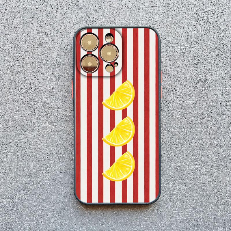 

Fresh Summer Fruit Lemon Cherry Phone Case For Samsung Galaxy S26 S24 S25 S23 Ultra S22 S21 S20 Plus FEA16 A35 A54 A55 A56 Cover Galaxy A35 5G